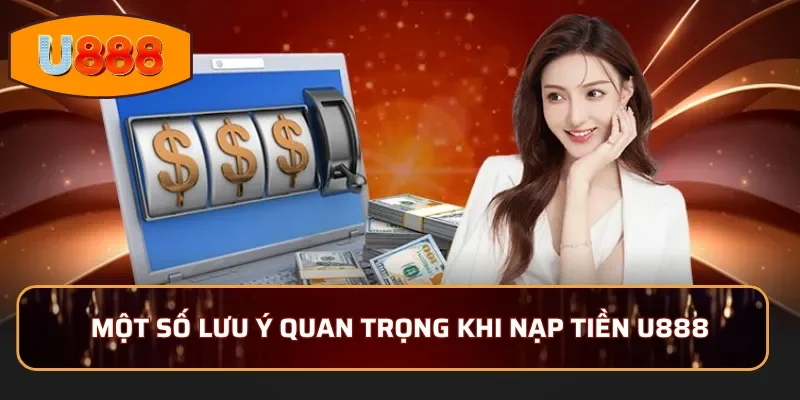 Một số lưu ý quan trọng khi nạp tiền U888
